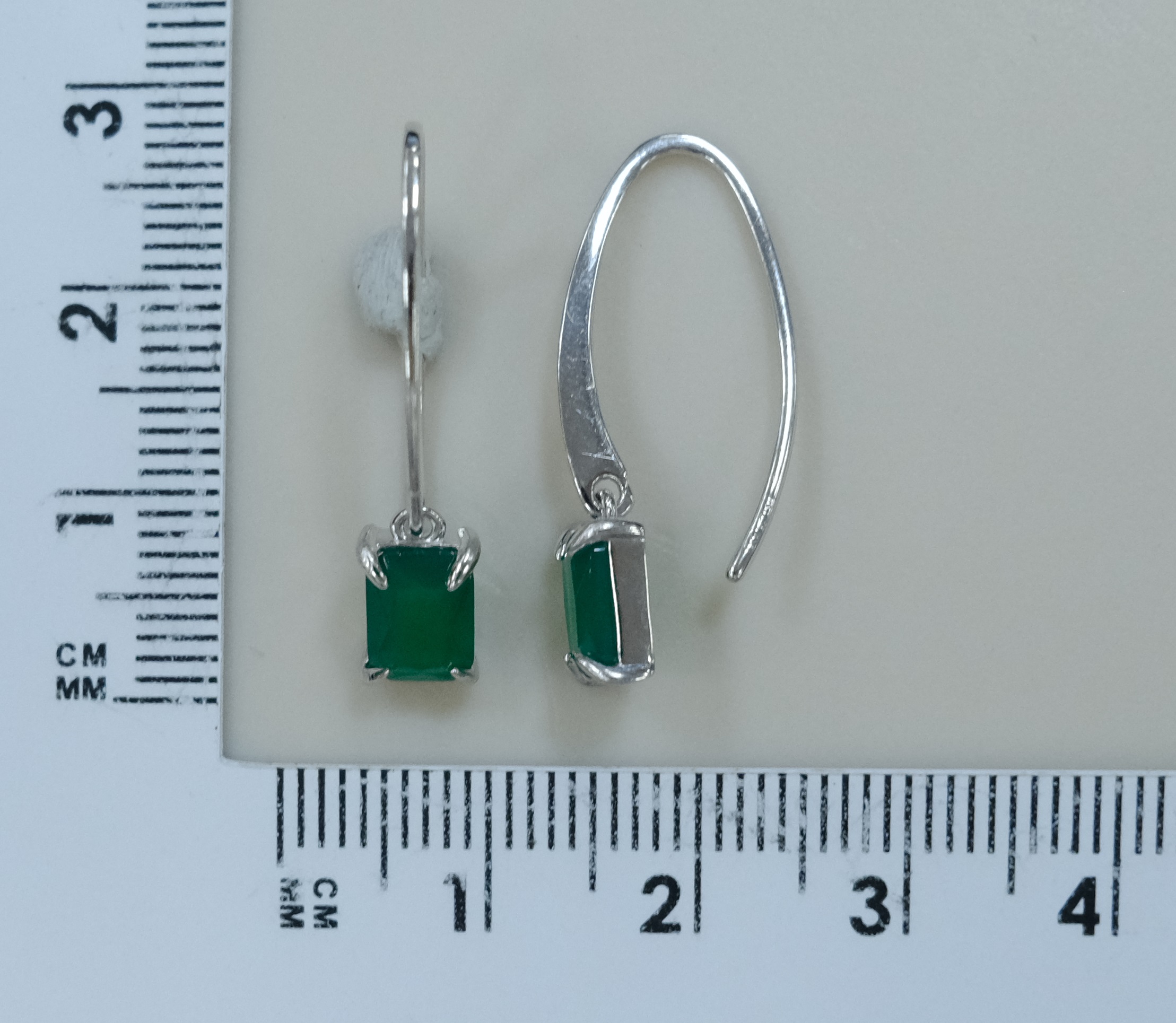 Серебряные серьги с агатами